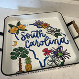 South Carolina Metal Tray by  Kalyn Dunks