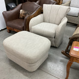 Swivel Rocker w/Ottoman (as is)