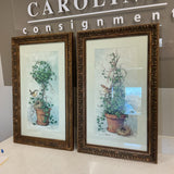 Pair of Bird Topiary Art