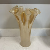 Murano Hand Blown Ruffle Vase