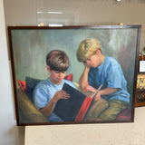 Two Boys Original Oil Painting by Susan Sargent