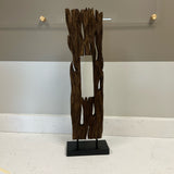 Wood Sculpture on Stand