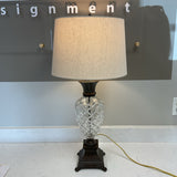 Bronze and Crystal Pineapple Lamp FIRM