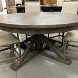 PGT Reclaimed Table with 6 Easterwood Chairs and Butterfly Leaf