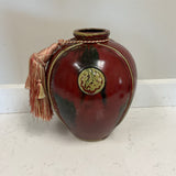 Medallion Oxblood Glazed Vase