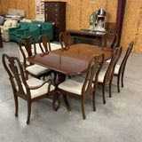 Table, 2 Leaves, 8 Chairs (As Is)