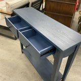 2 Drawer Navy Console