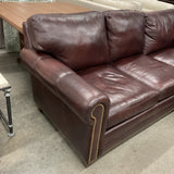Custom Leather Sofa with Chaise
