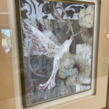White Hummingbird Print