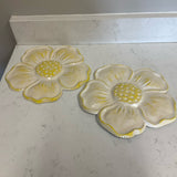 Pair of Yellow Flower Art