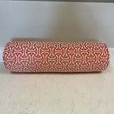 Geometric Coral Bolster Pillow (R)