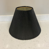 Black Pleated Lamp Shade