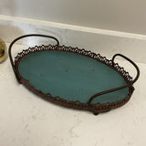 Wood & Metal Tray