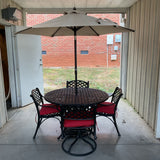 6 Piece Cast Aluminum Outdoor Set