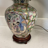 Pair of Famille Rose Table Lamps