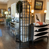 Black Metal Wine Rack