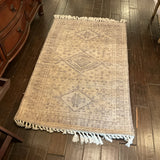 Gray Fringe Rug