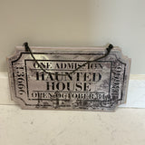 Haunted House Hanging Art