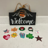 Changeable  Seasonal Welcome Sign