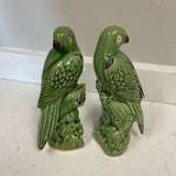 Pair of Twos Company Ceramic Parrots