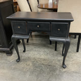 3 Drawer Black Entry Table