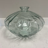 Ribbed Glass Vase