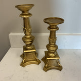 Pair of Gold Candle Holders (R)