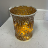 Gold Mosaic Hurricane w/Lights