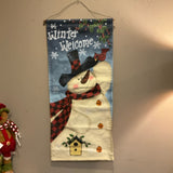Winter Welcome Canvas Banner (R)