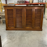 Slatted Wood Storage Cabinet FIRM