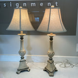 Pair of Cream Buffet Lamps