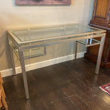 Worlds Away Glass Desk