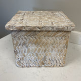 Wicker Storage Bin w/Lid
