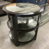 Uttermost Round Mercury Glass End Table
