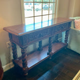 Broyhill Carved Console