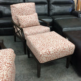 Woodard Chair and Ottoman (R)