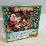 500 Piece Glitter Santa Puzzle
