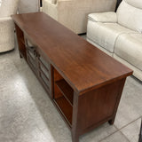 Media Console with Sliding Doors