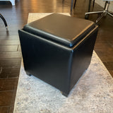 Black Storage Ottoman