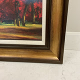 Red Tree Framed Art