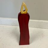 Red Wooden Candle