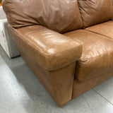 Prescott Leather Sofa As Is