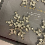 Pair of Pottery Barn Snowflake Napkin Rings