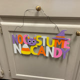 No Costume Sign