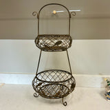 2 Tier Metal Basket