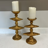 Pair of Global View Gold Candle Holders