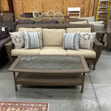 Brown Jordan Sofa, Cocktail Table, Pair of Chairs, End Table