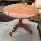 Round Painted Pedestal Table