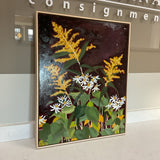 Flowers on a Night Sky Framed Oil