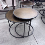 Set of Four Hands Nesting End Tables